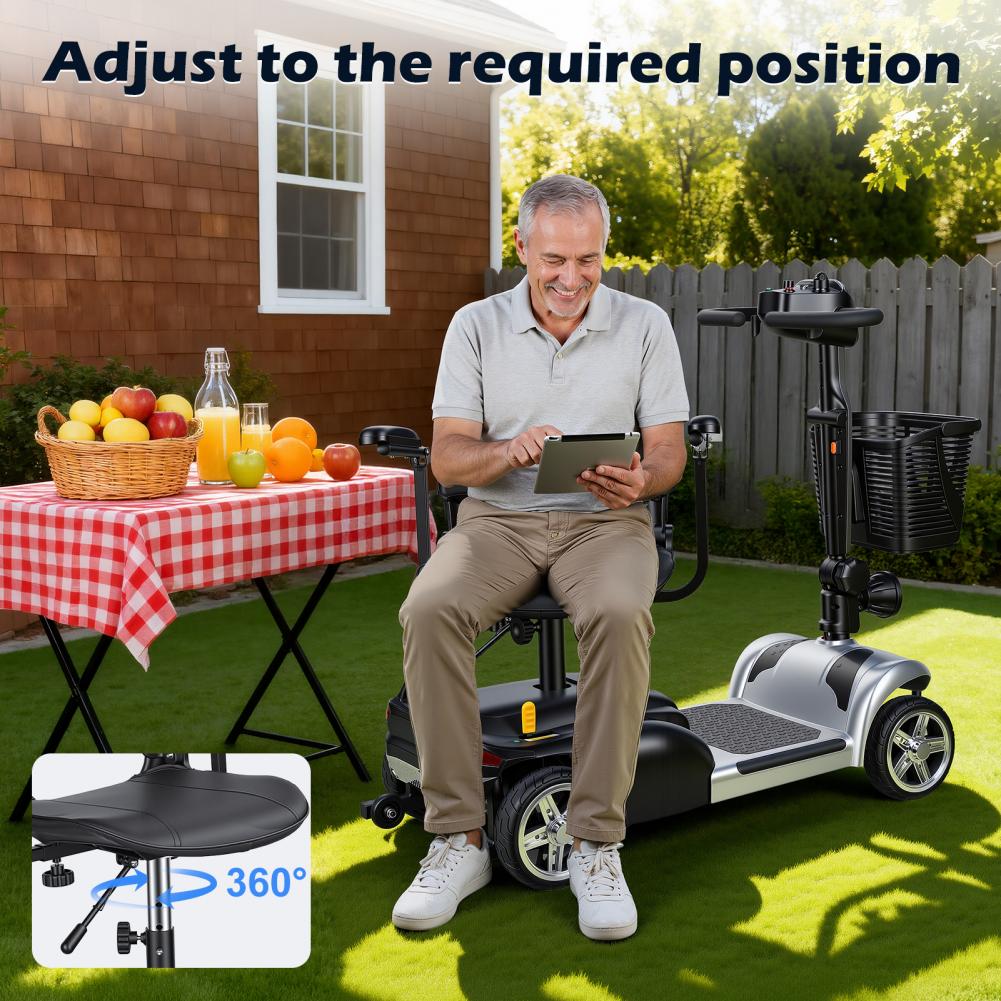Electric Scooter Charger - Scooter de Mobilidade com Luz LED,