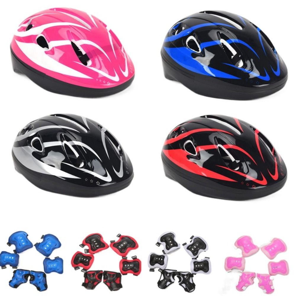 Scooter Helmet Set - Almofadas de joelho e cotovelo para