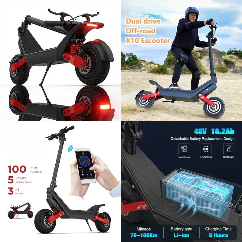 Electric Scooter Adults - Scooter Elétrico Poderoso de 2000W com