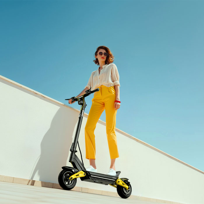 Estoque da ue c-tipo amortecim - Folding Electric Scooter avaliação e preço