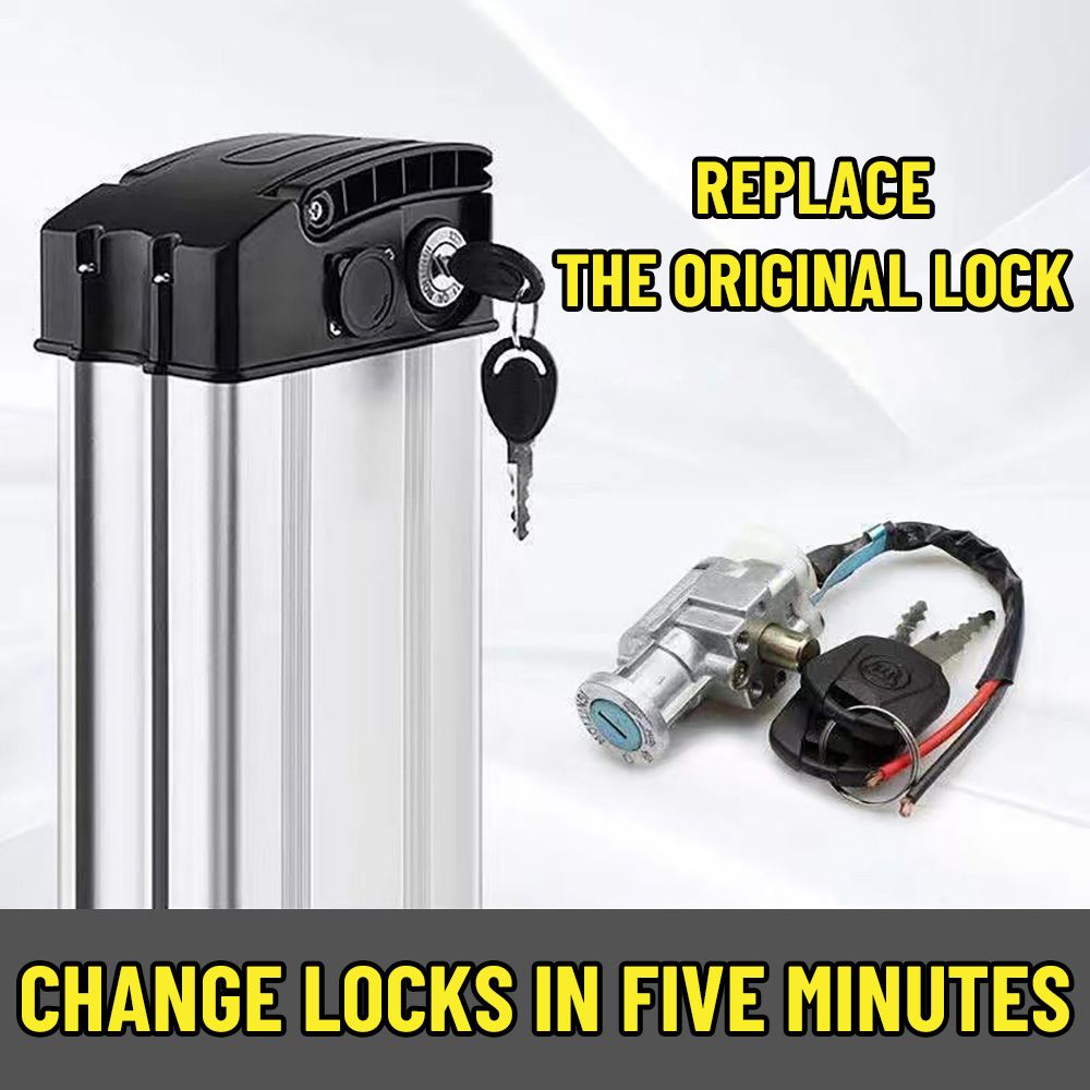 E-bike battery lock com 2 chav - Electric Scooter Charger avaliação e preço