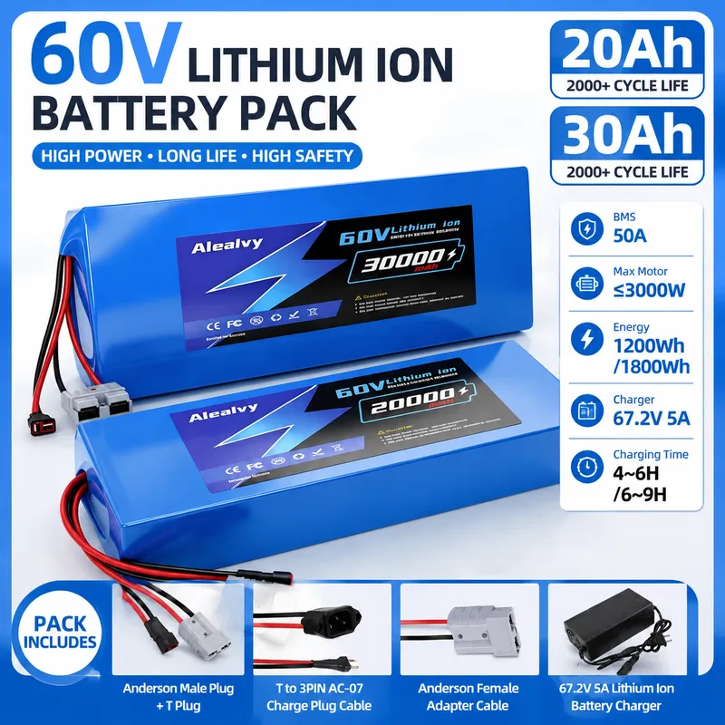   Bateria de lítio 21700 de 60 - 60V 30Ah 21700 Battery Pack avaliação e preço